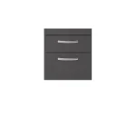 Wall Hung 2 Drawer Vanity Unit 500mm - Image 2