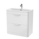 800mm Floor Standing Vanity & Thin Edge Ceramic Basin