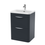 600mm Floor Standing Vanity & Thin Edge Ceramic Basin - Image 2