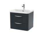600mm Wall Hung Vanity & Thin Edge Ceramic Basin - Image 2