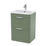 600mm Floor Standing Vanity & Thin Edge Ceramic Basin - Image 3