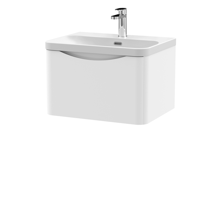 lun105b_furn_v1_co.png 600mm Wall Hung 1 Drawer Vanity & Thin Edge Ceramic Basin - Image 1