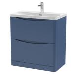 800mm Floor Standing 2 Drawer Vanity & Thin Edge Ceramic Basin - Image 4