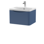 600mm Wall Hung 1 Drawer Vanity & Thin Edge Ceramic Basin - Image 4