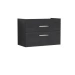 Wall Hung 2 Drawer Vanity Unit 800mm - Image 4