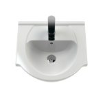 450mm Round Ceramic Basin Curved Bowl And Wider Side