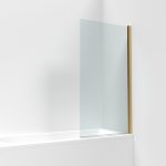 Square Hinged Bath Screen
