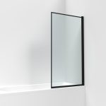 Square Hinged Framed Bath Screen