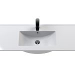 Furniture Minimalist Slimline Ceramic Basin 1 Tap Hole 1000mm