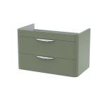 800mm Wall Hung 2 Drawer Cabinet Only - Image 3