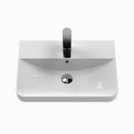 550mm Round Ceramic Basin Curved Bowl And Wider Side