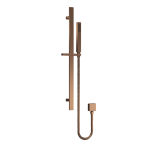 Brushed Bronze Square Slide Rail Kit Brass  H685mm