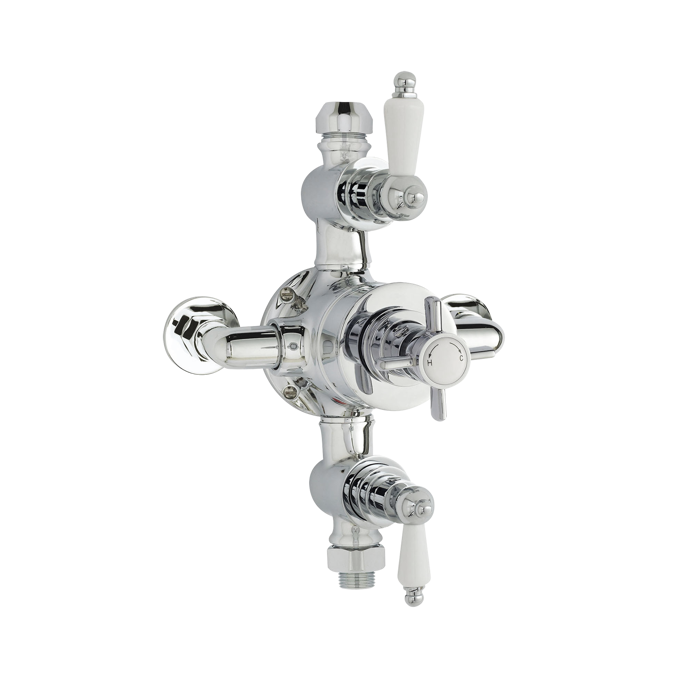 A3057E-nuie-web.png Edwardian exposed Twin Thermostatic Shower Valve with Diverter-2 outlet - Image 1