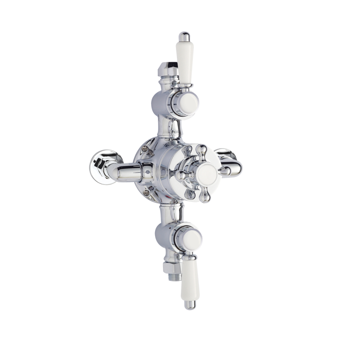 A3089E-nuie-web.png Victorian exposed Twin Thermostatic Shower Valve with Diverter-2 outlet - Image 1