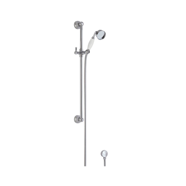 Traditional Slider Rail Kit White Ceramic Outlet Elbow Included