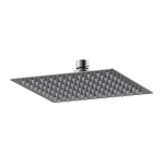 Square Brushed Pewter   Fixed Head 200 x 200mm