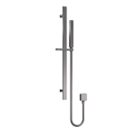 Brushed Pewter Square Slide Rail Kit Brass  H685mm