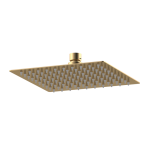 Square Brushed Brass    Fixed Head 200 x 200mm