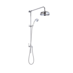 Victorian Grand Rigid Riser Kit White Ceramic With Diverter