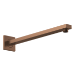 Square Brushed Bronze   Wall Mounted Arm L360 x W30mm