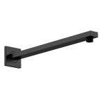 Square Matt Black   Wall Mounted Arm L360 x W30mm