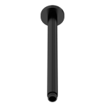 Round Matt Black Ceiling Arm L130mm