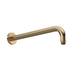 Round Brushed Brass Wall Mounted Arm L345mm