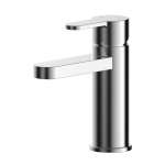 Arvan Chrome  Mono Basin Mixer With Push Button Waste