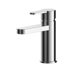 Arvan Chrome  Mini Mono Basin Mixer With Push Button Waste