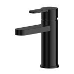 Arvan Matt Black  Mono Basin Mixer With Push Button Waste