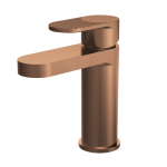 Cyprus Brushed bronze Mono Basin Mixer With Push Button Waste