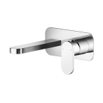 Binsey Chrome  2TH Basin Mixer Wall Mounted With Plate