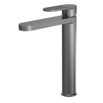 Cyprus Brushed Pewter High Rise Mono Basin Mixer