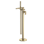 Cyprus Brushed brass Bath Shower Mixer Freestanding, With Kit