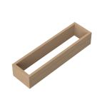 Straight Drawer Organiser Insert 8mm Bamboo L274 x W75 x D50mm