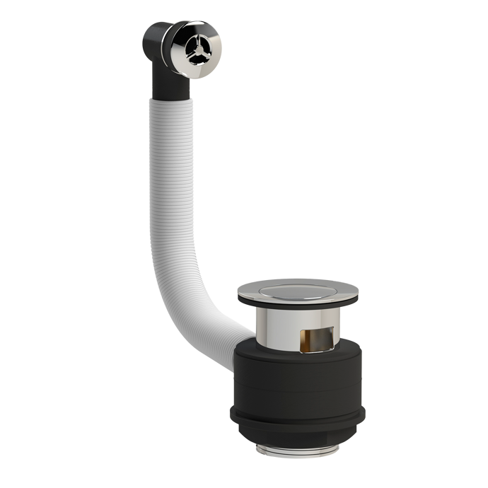 E321.png Stone Basin Pop-Up Waste with Overflow-Chrome - Image 1