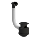 Stone Basin Pop-Up Waste with Overflow-Black