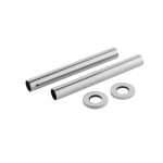 Decorative Chrome Pipes 300 x 15mm Diameter