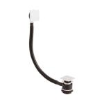 Square Push Button Bath Waste Overflow upto 10mm thick
