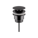 Brushed Pewter Push Button Basin Waste Slotted & Unslotted