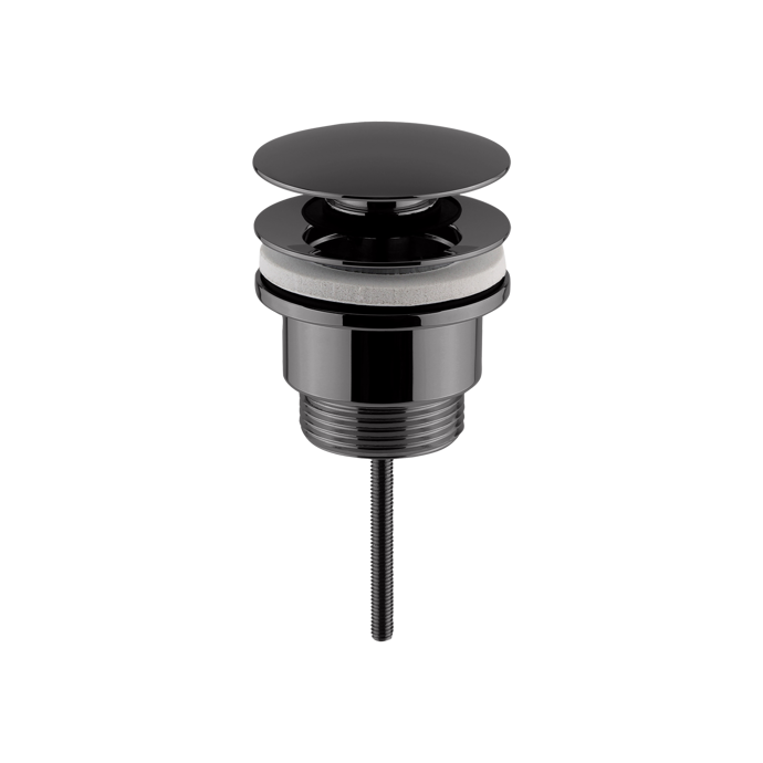 EK710_nuie_web.png Brushed Pewter Push Button Basin Waste Slotted & Unslotted - Image 1