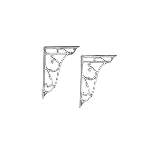 Chrome Ornate Cistern Brackets