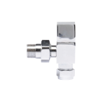 Pure Square Radiator Valves Pack Angled