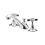 Beaumont Crosshead 3 Tap Hole Basin Mixer With Pop-Up Waste