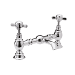 Beaumont Crosshead Luxury Bridge Basin Mixer Without Waste 200mm centres