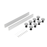 Gloss White Easy plumb leg and plinth set