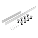 Gloss White Easy plumb leg and plinth set