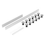 Gloss White Easy plumb leg and plinth set