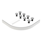 Gloss White Easy plumb leg and plinth set
