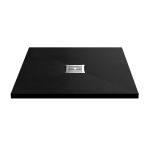 800mm x 800mm Black Slate Shower Tray